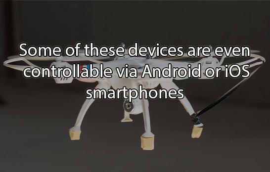 Some of these devices are even controllable via Android or iOS smartphones.